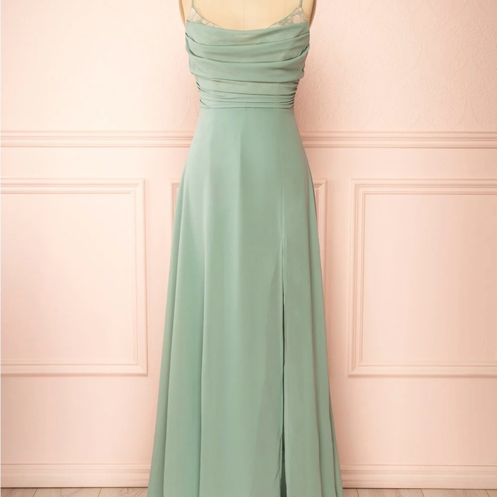 Boutique 1861 | Kieran Sage | A-Line Maxi Dress w/ Lace